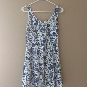 Blue floral dress